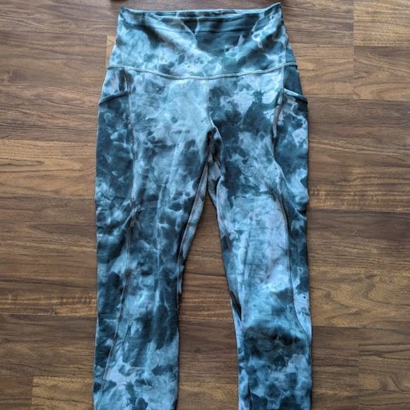 Lululemon Align High-Rise Pant 25" Diamond Dye Starlight Smoked Spruce w/Pockets - Picture 1 of 4